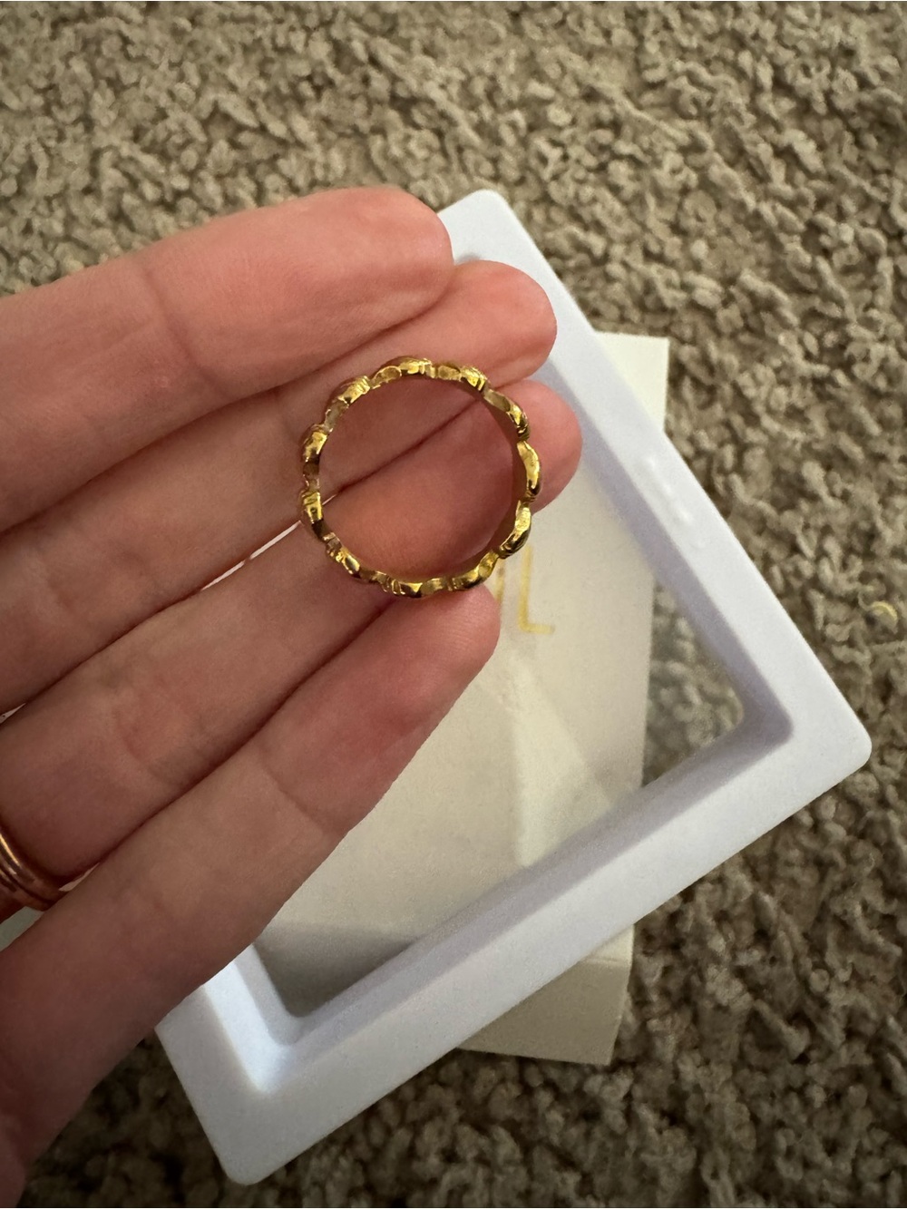 Ellie Vail Gold Shell Ring - Picture 3 of 6